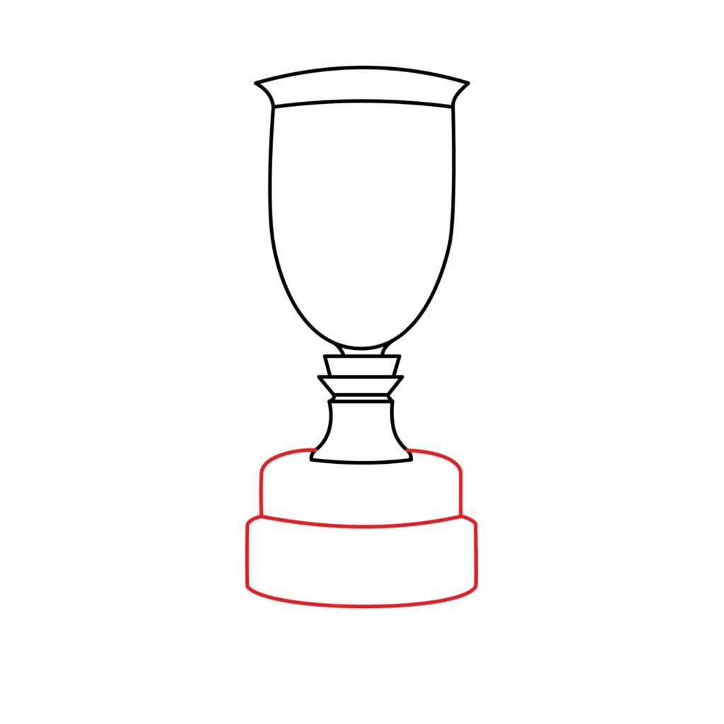 How to Draw a Football Trophy