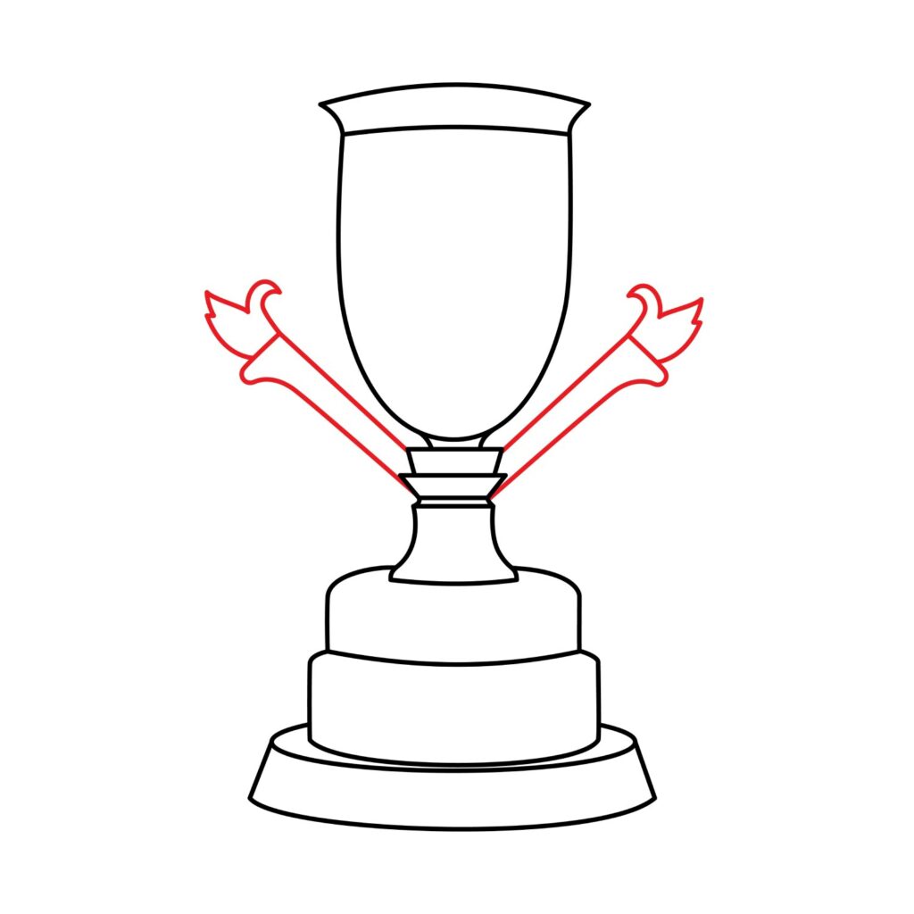 How to Draw a Football Trophy