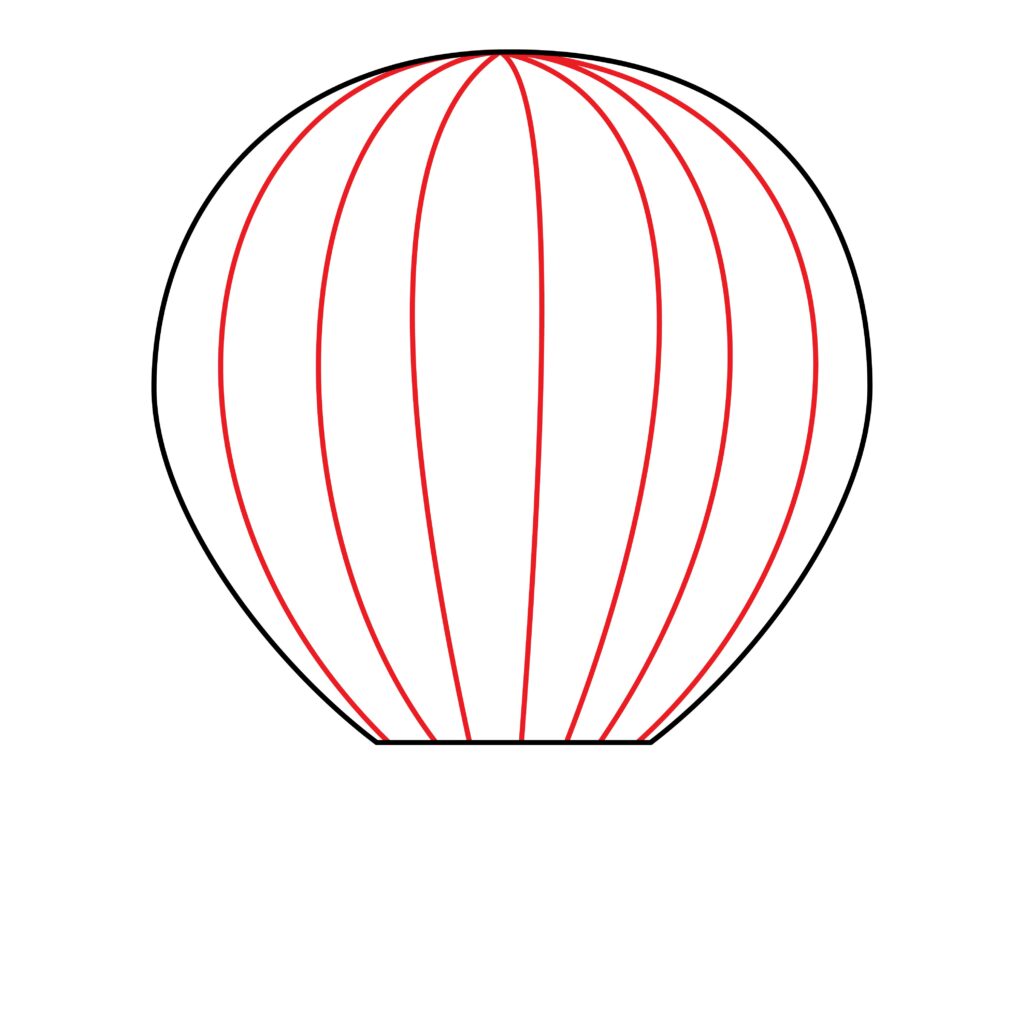 How to draw the details on the balloon