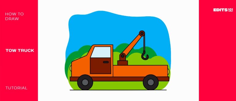 How to Draw a Tow Truck | Drawing Guide
