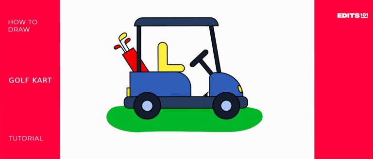 How to Draw a Golf Cart | Easy Drawing Tutorial
