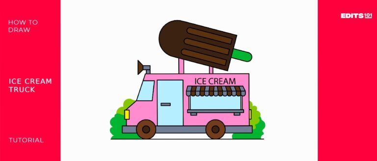 How to Draw an Ice Cream Truck | An Easy Drawing Tutorial