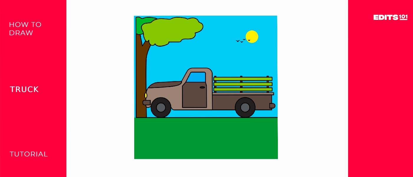 How to draw Truck