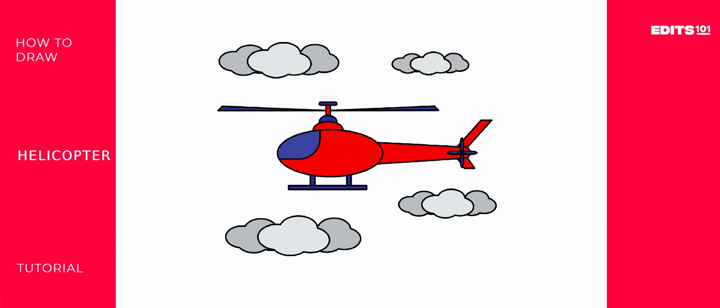how to draw a Helicopter