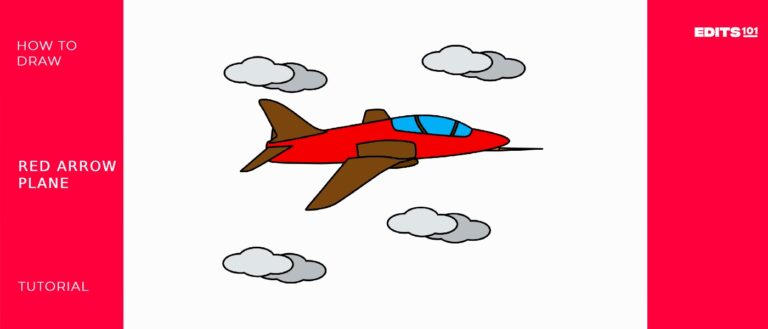 How To Draw A Red Arrow Plane | A Simple Guide