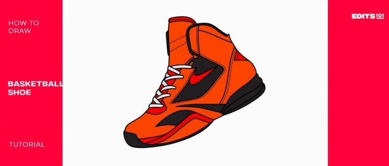 How to Draw Basketball Shoes | Step by Step