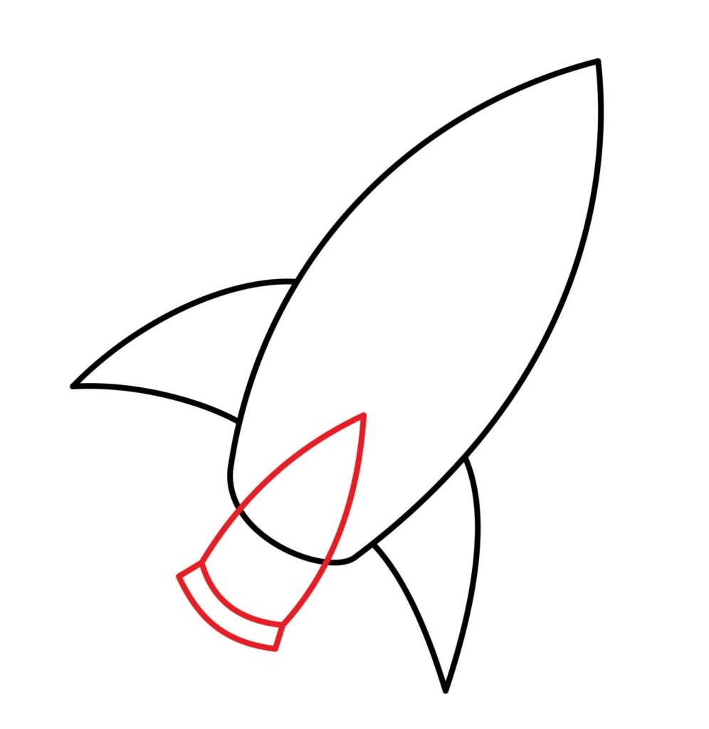 How to draw the rocket engine