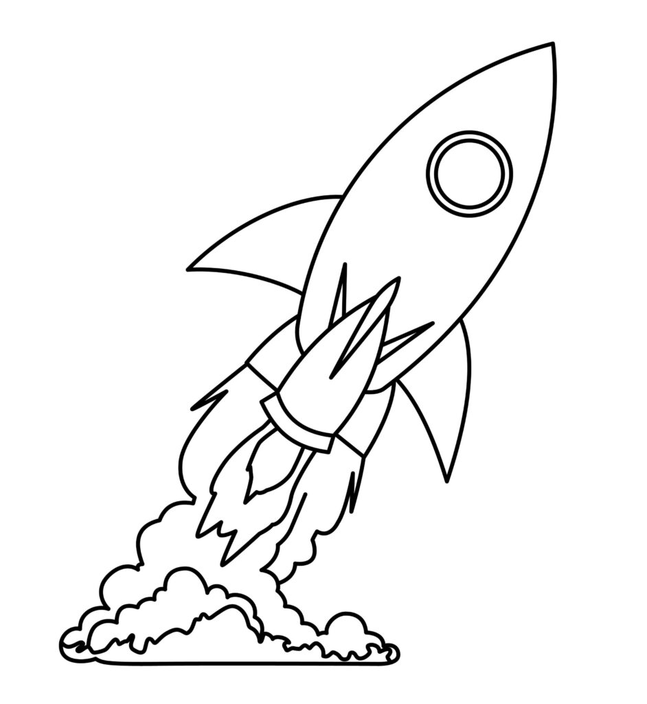 How to draw rocket