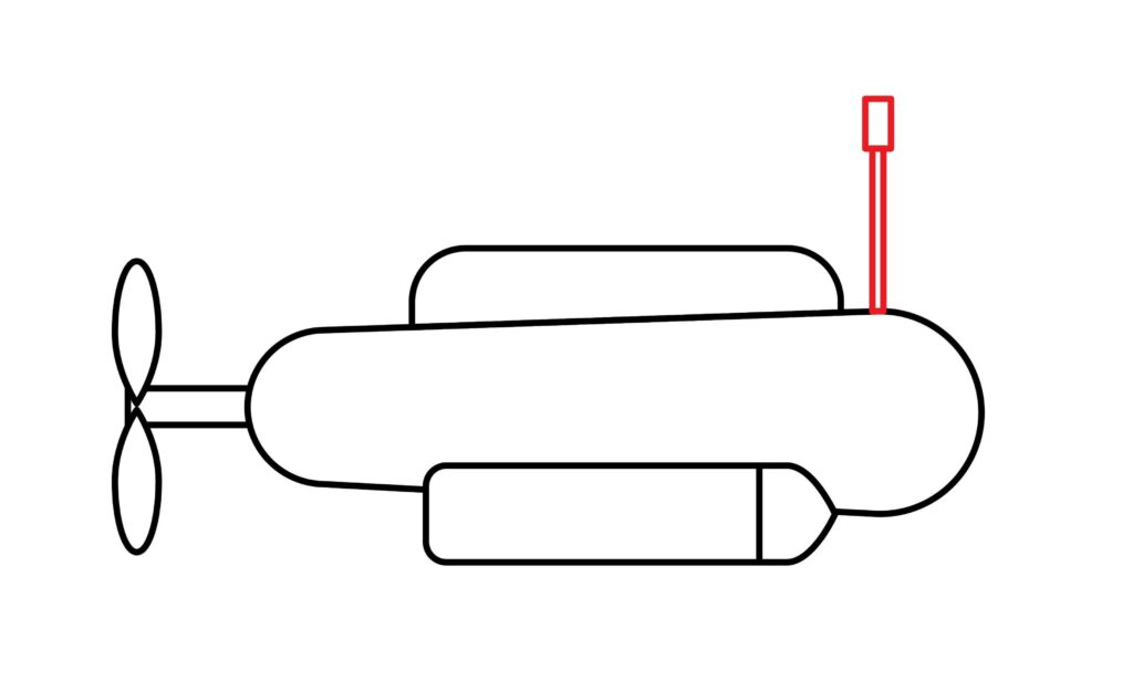 How to draw the remote antenna
