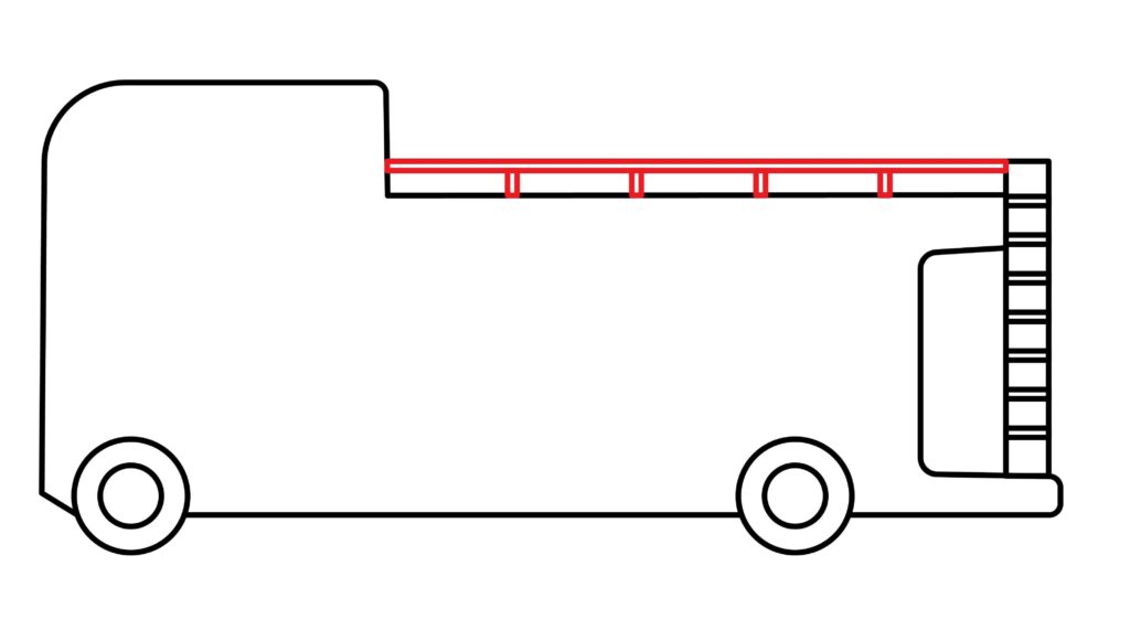 How to draw the side barrier