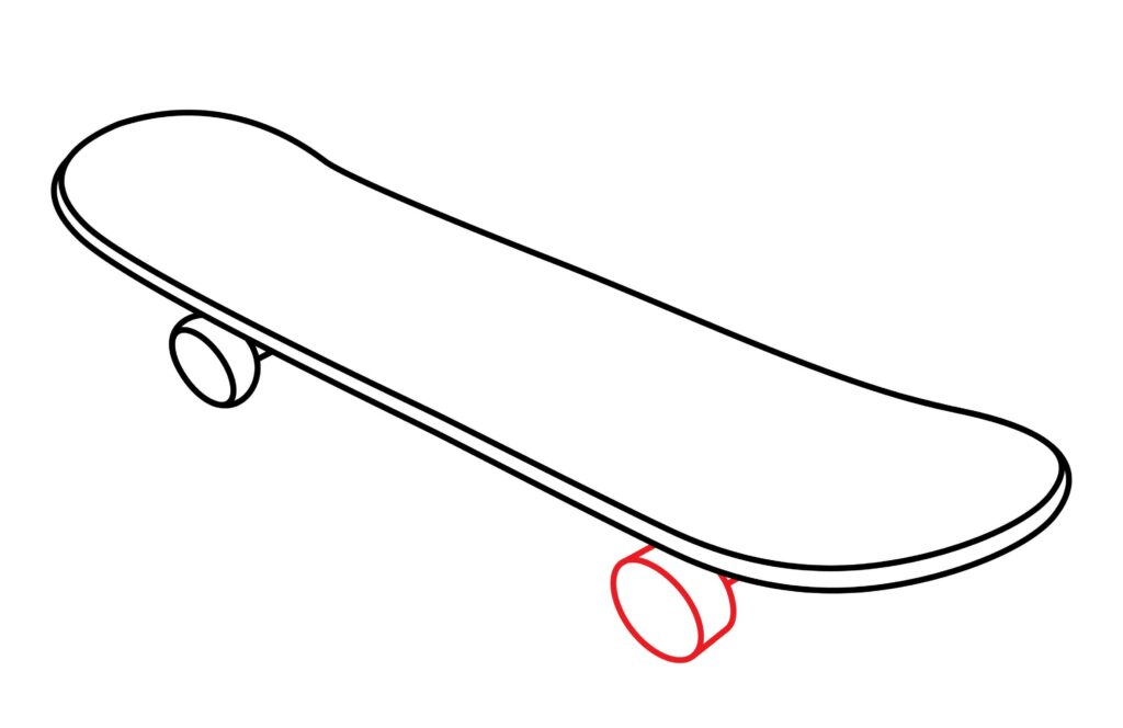 How to draw the front wheel
