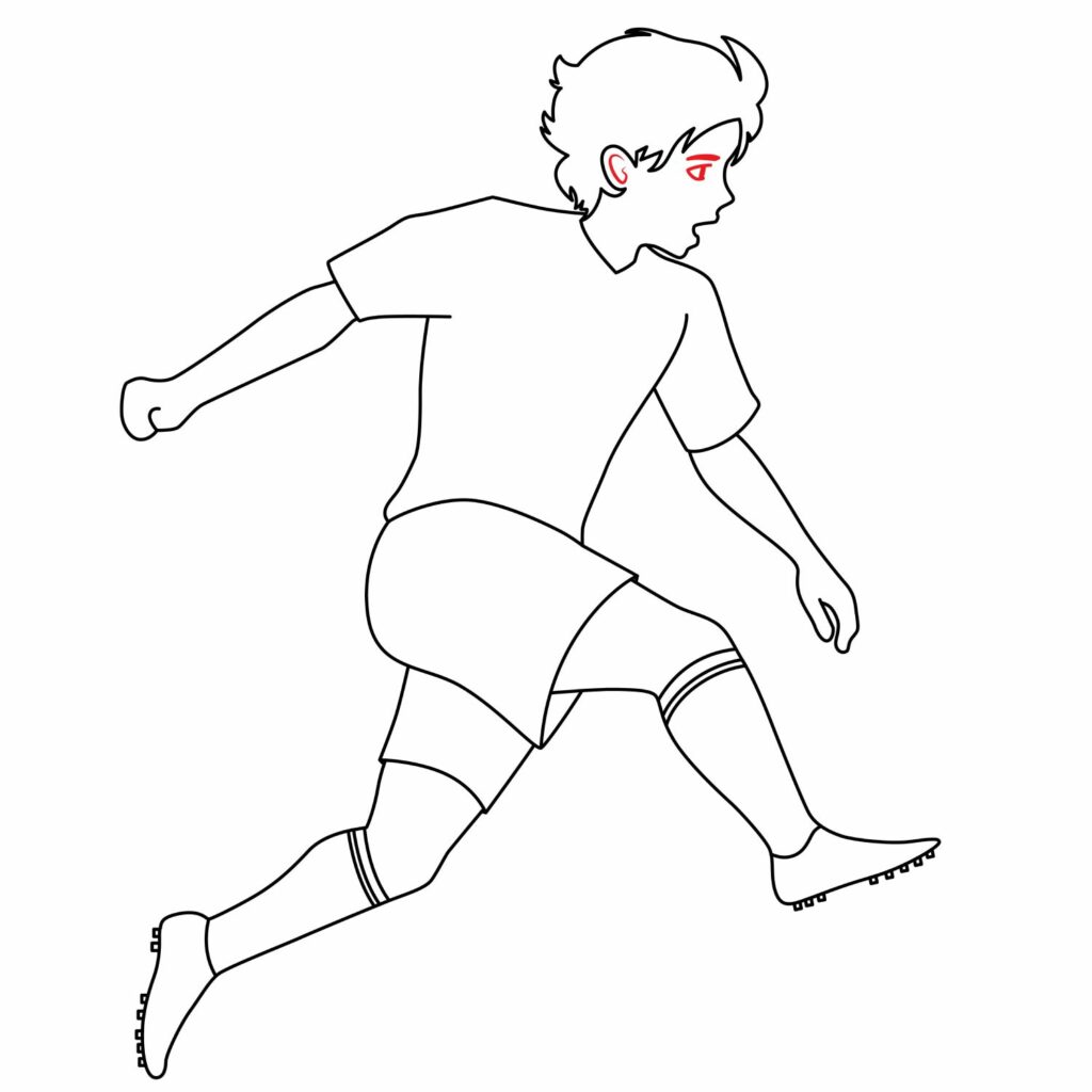 How to Draw a Soccer Player