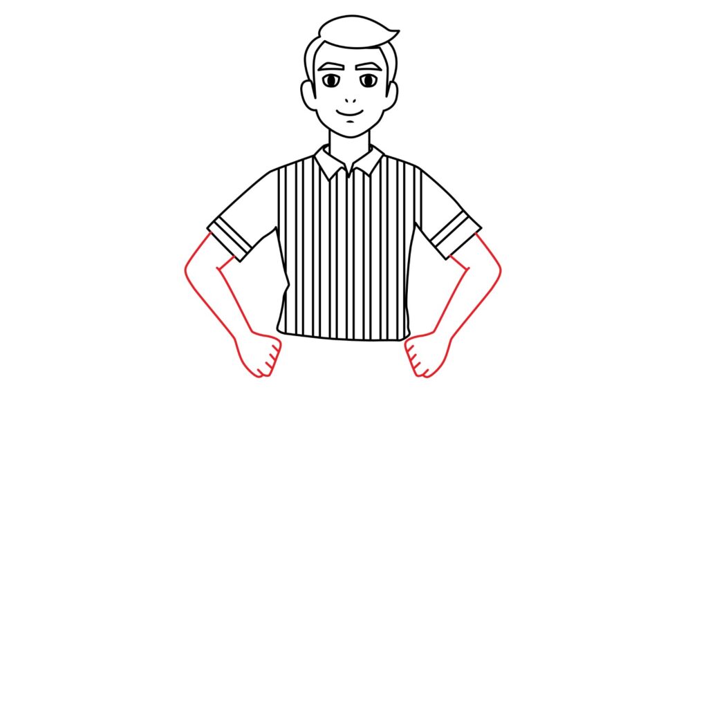 How to Draw a Soccer Referee
