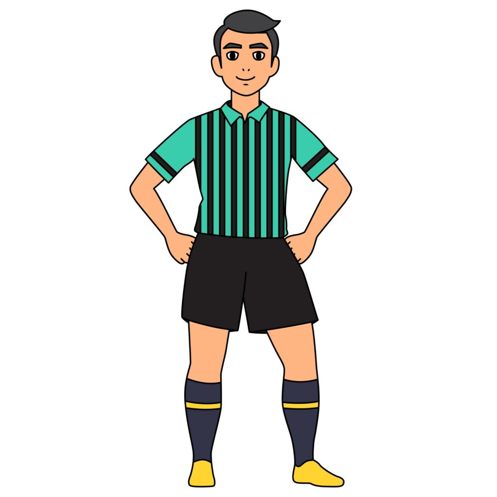 How to Draw a Soccer Referee