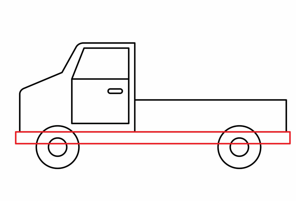 How to draw the Bumper of the Truck