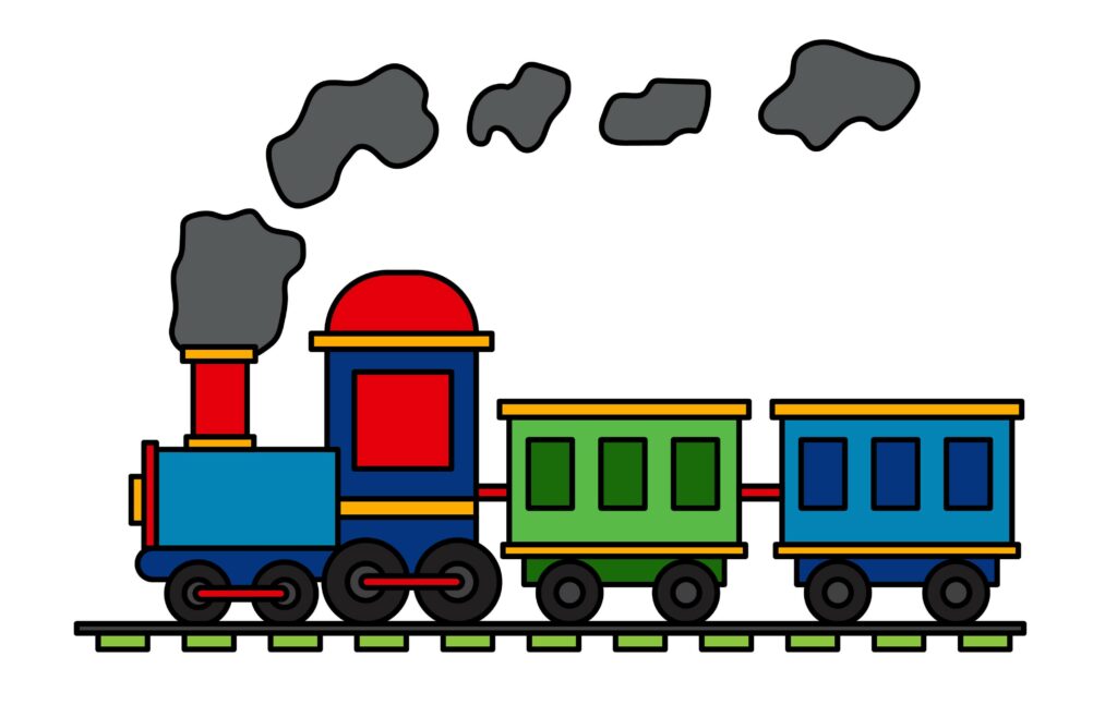 How to draw train 