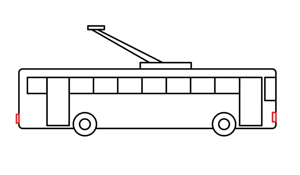 How to draw Lights of the Trolleybus