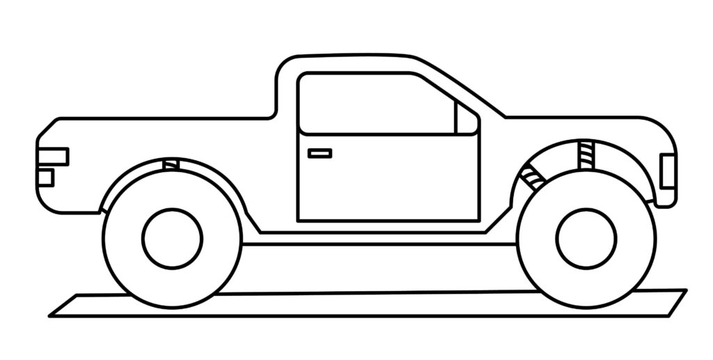 How to draw the trophy truck