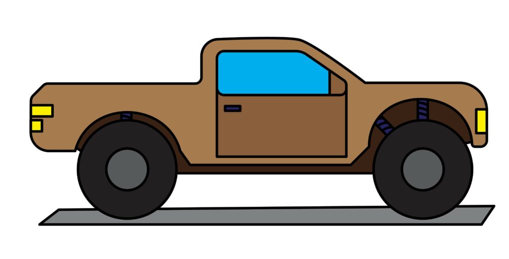 How to draw a trophy truck