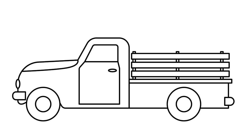 How to draw truck