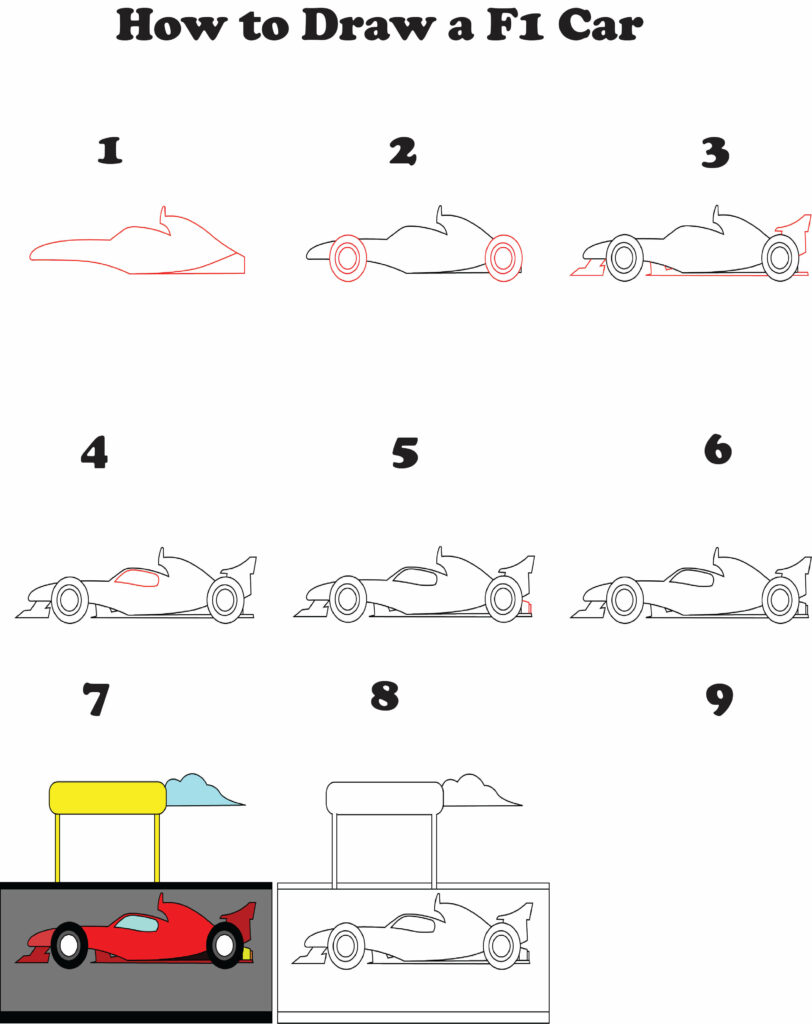 How to draw an F! car