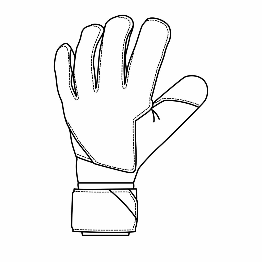How to Draw Goalkeeper Gloves