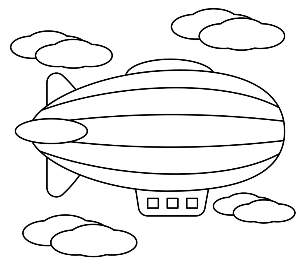 How to draw a zeppelin