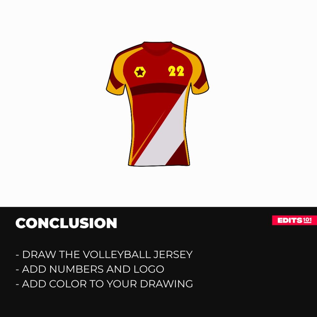 How to draw a volleyball jersey conclusion
