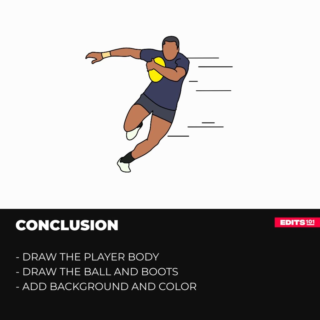 How to draw a rugby player
