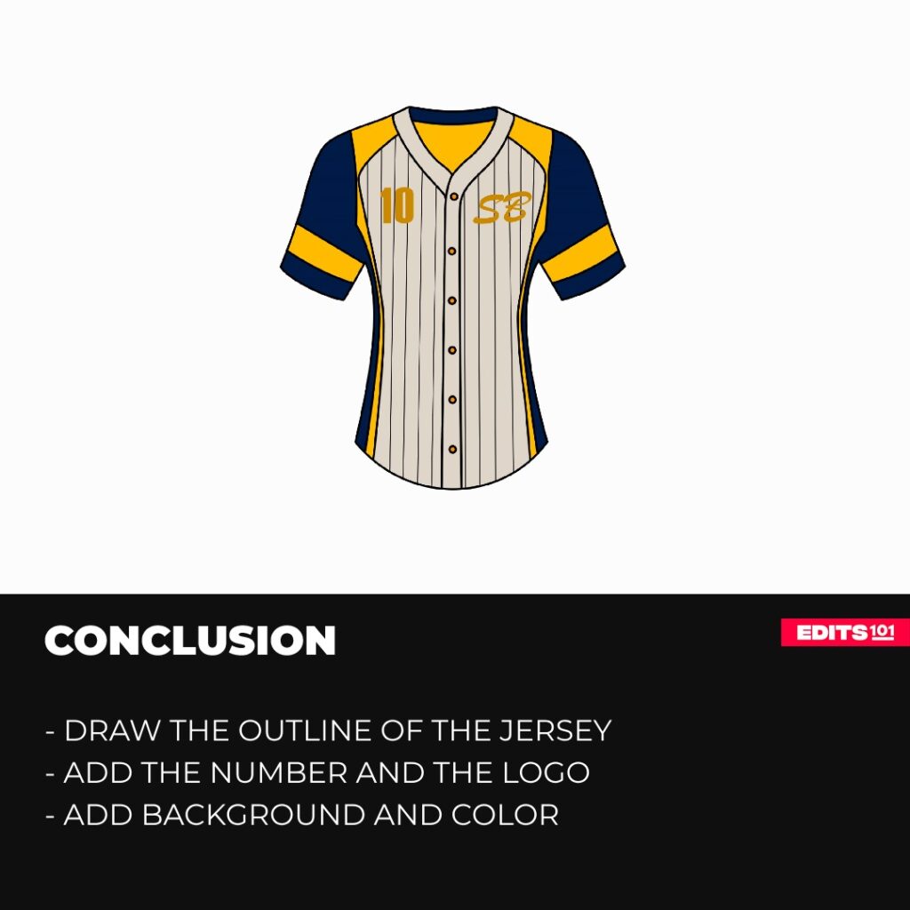 How to draw a softball jersey conclusion