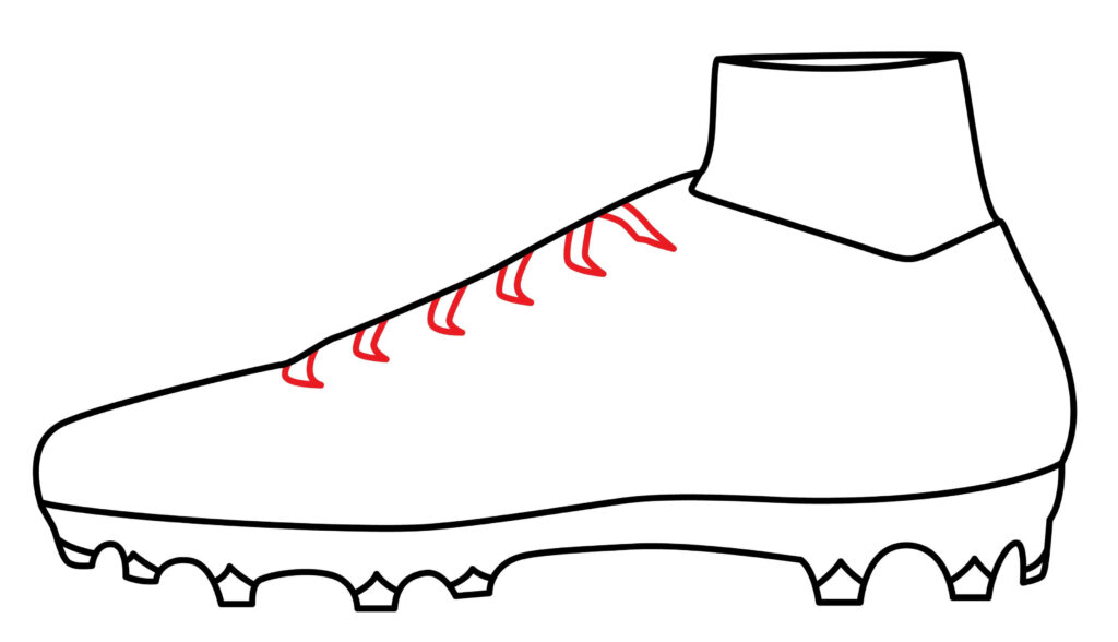 How To Draw American Football Shoes
