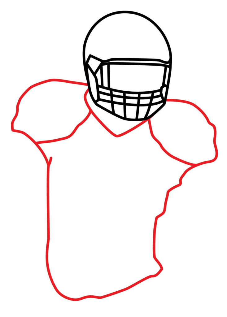 How To Draw An American Football Player