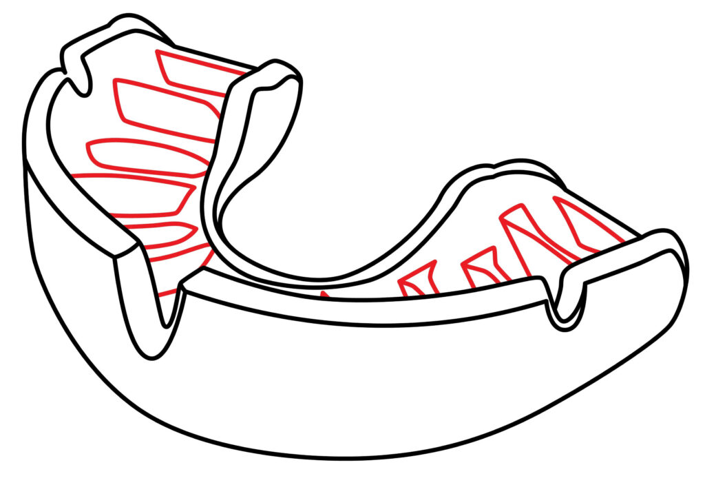 How To Draw An American Football Mouthguard