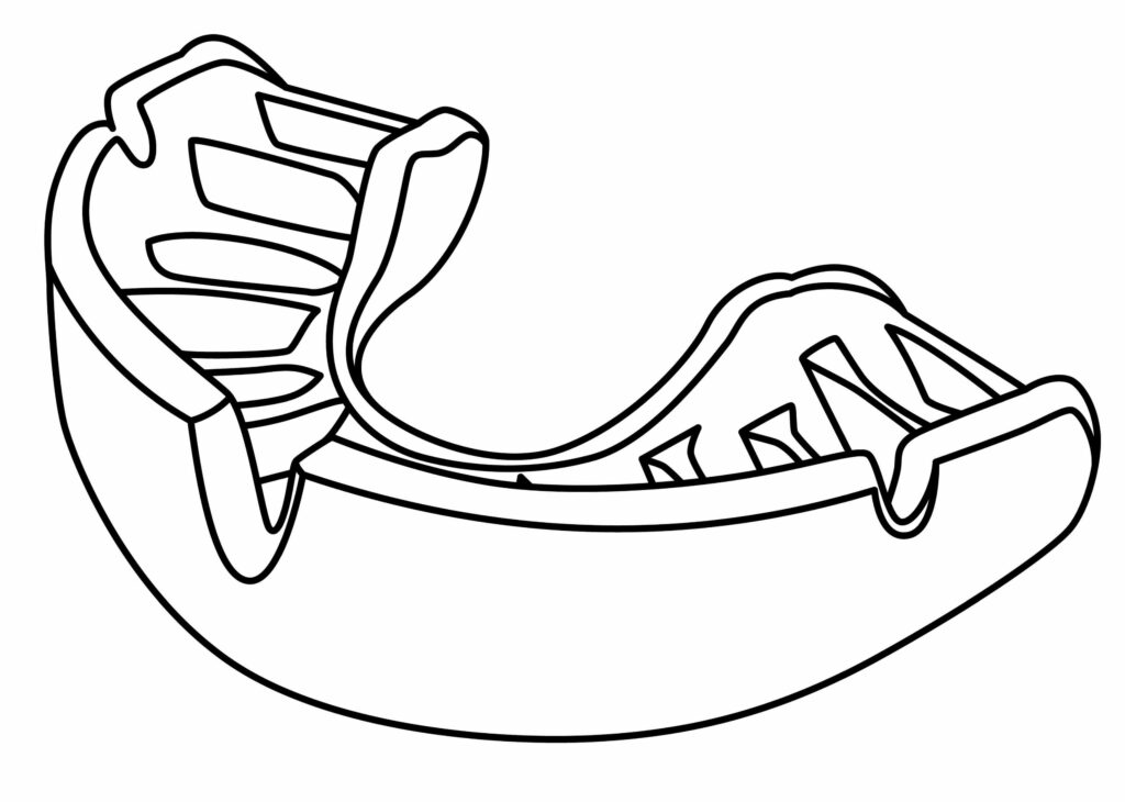 How To Draw An American Football Mouthguard