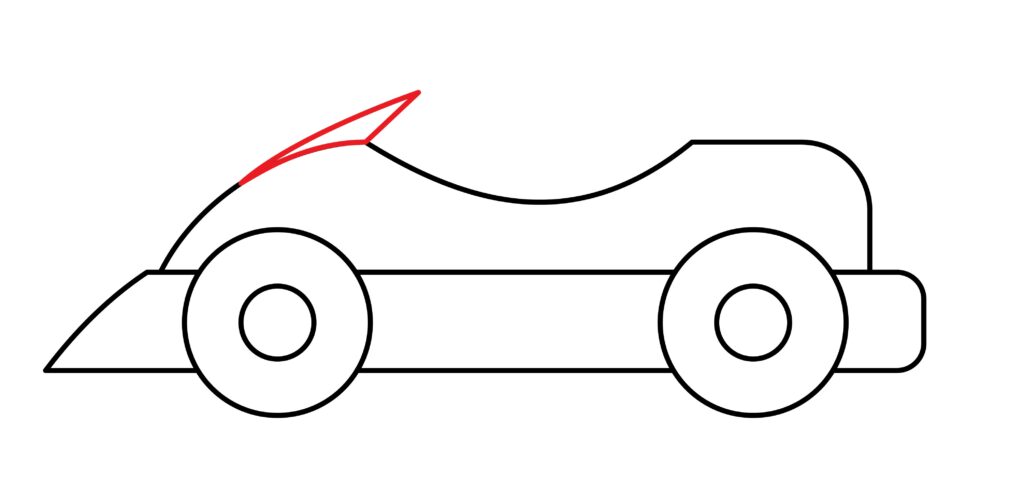 How to draw mini windshield of a go-kart