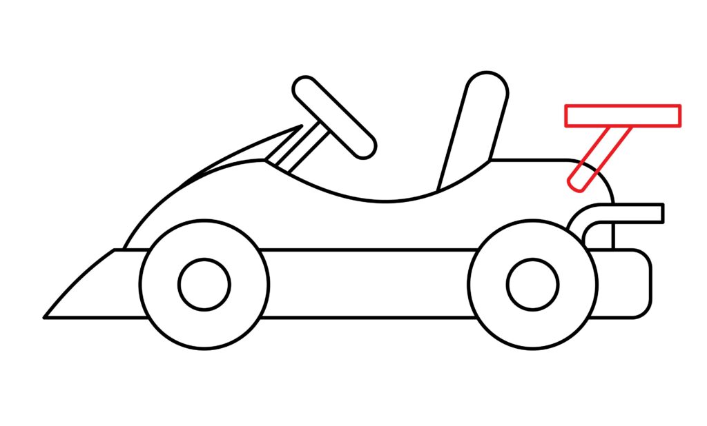 How to draw wind cutter of a go-kart