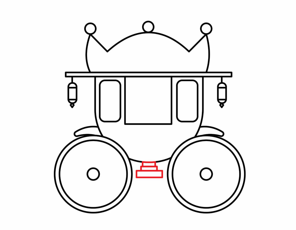 How to Draw the steps of a horse carriage