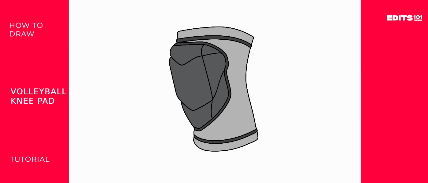 How To Draw A Volleyball Knee Pads