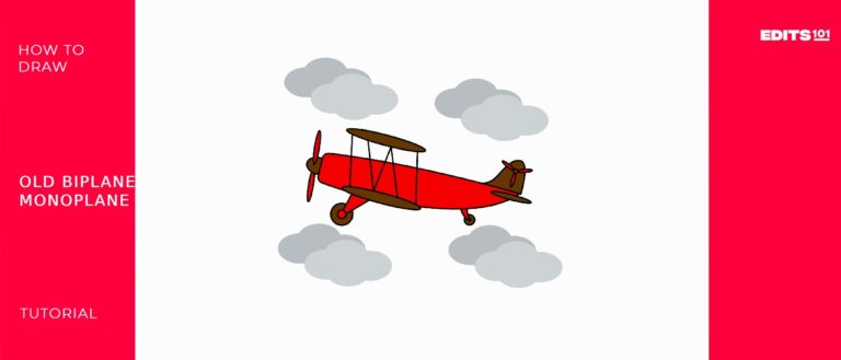 How To Draw An Old Biplane | A Step-By-Step Tutorial