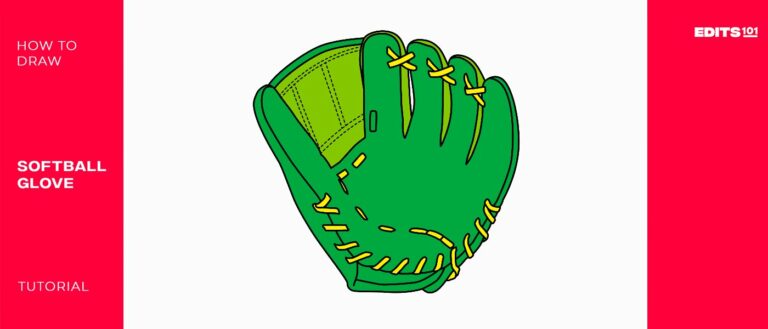How to Draw a Softball Glove | Step-By-Step Guide