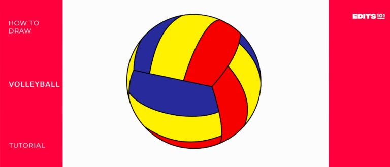 How To Draw A Volleyball | A Quick And Easy Guide