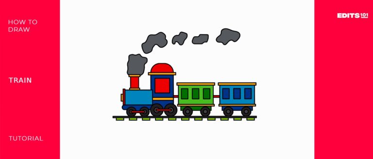 How to draw Train | Easy Step-By-Step Tutorial