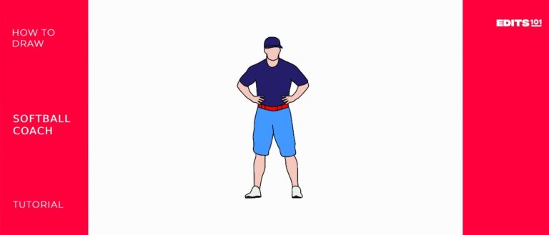 How To Draw A Softball Coach | An Easy Demonstration