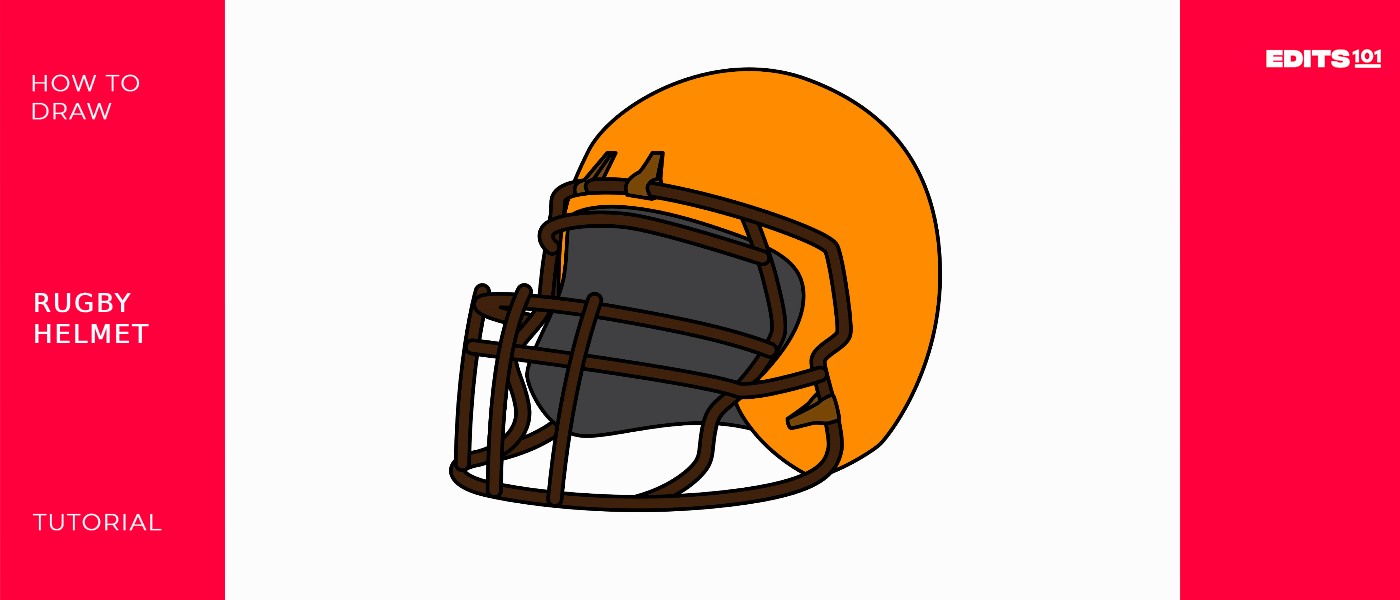 How To Draw A Rugby Helmet
