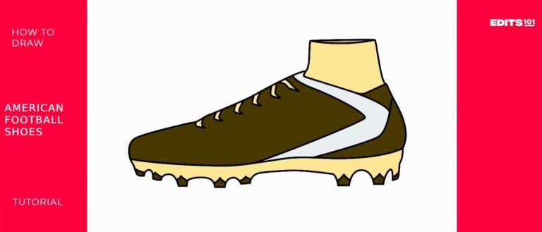 How To Draw American Football Shoes | An Easy Guide