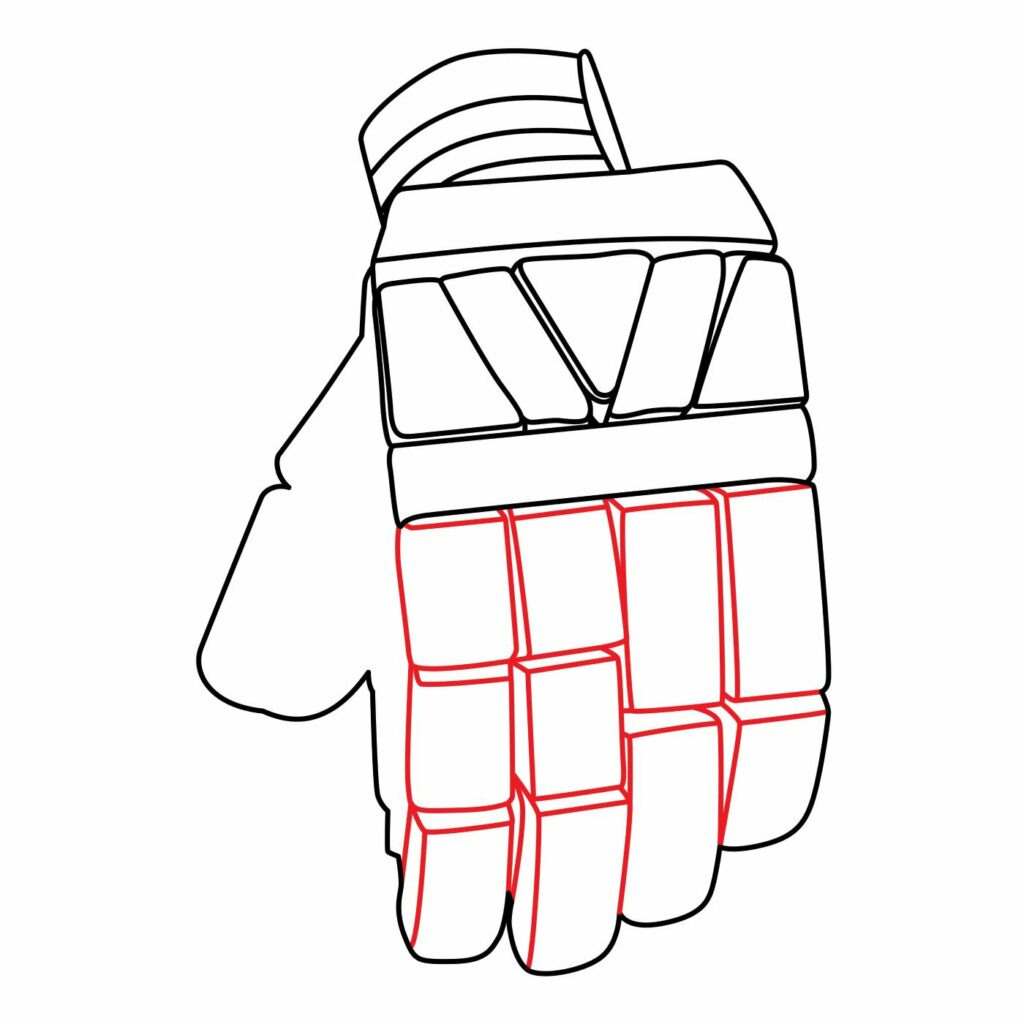 How to Draw an Ice Hockey Glove