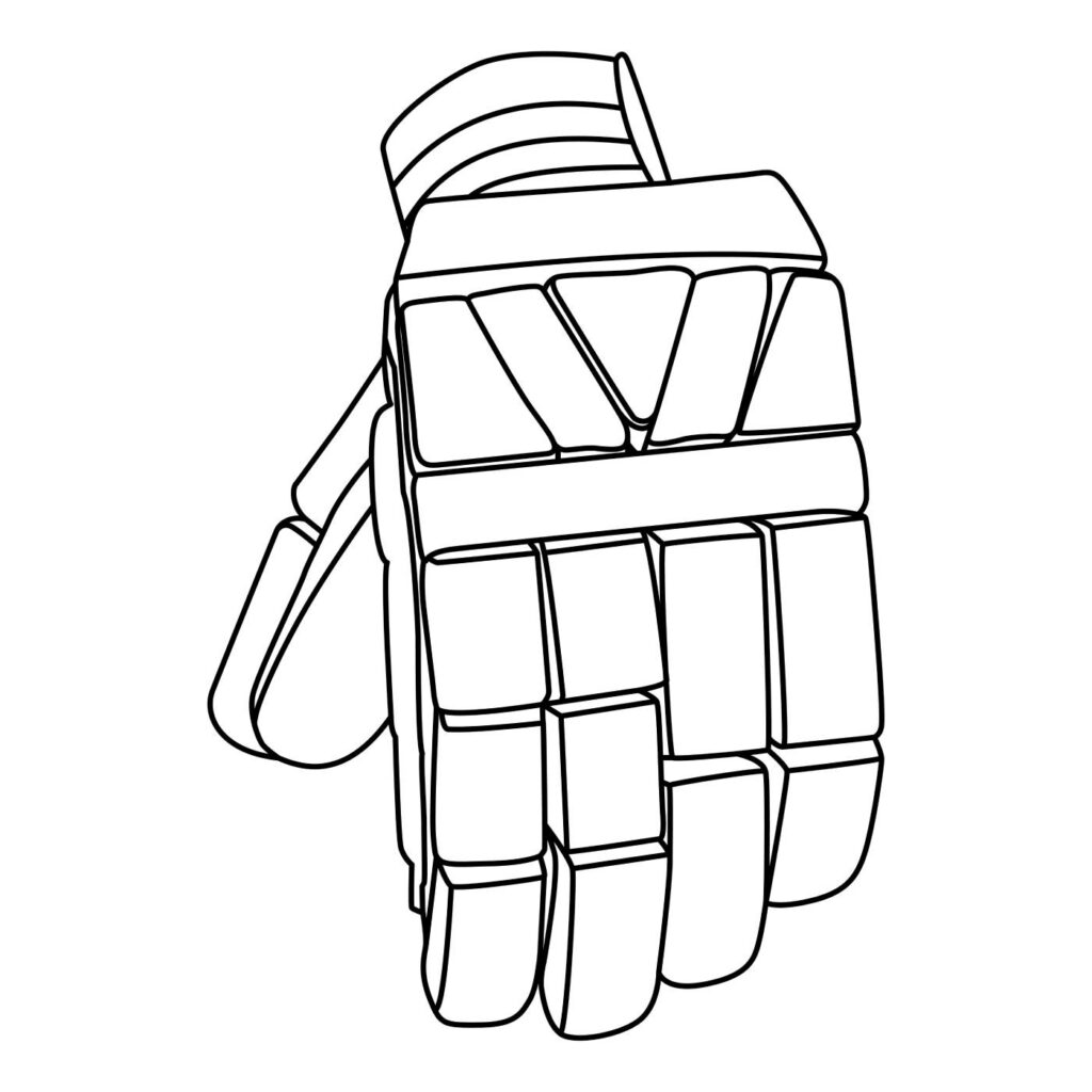 How to Draw an Ice Hockey Glove
