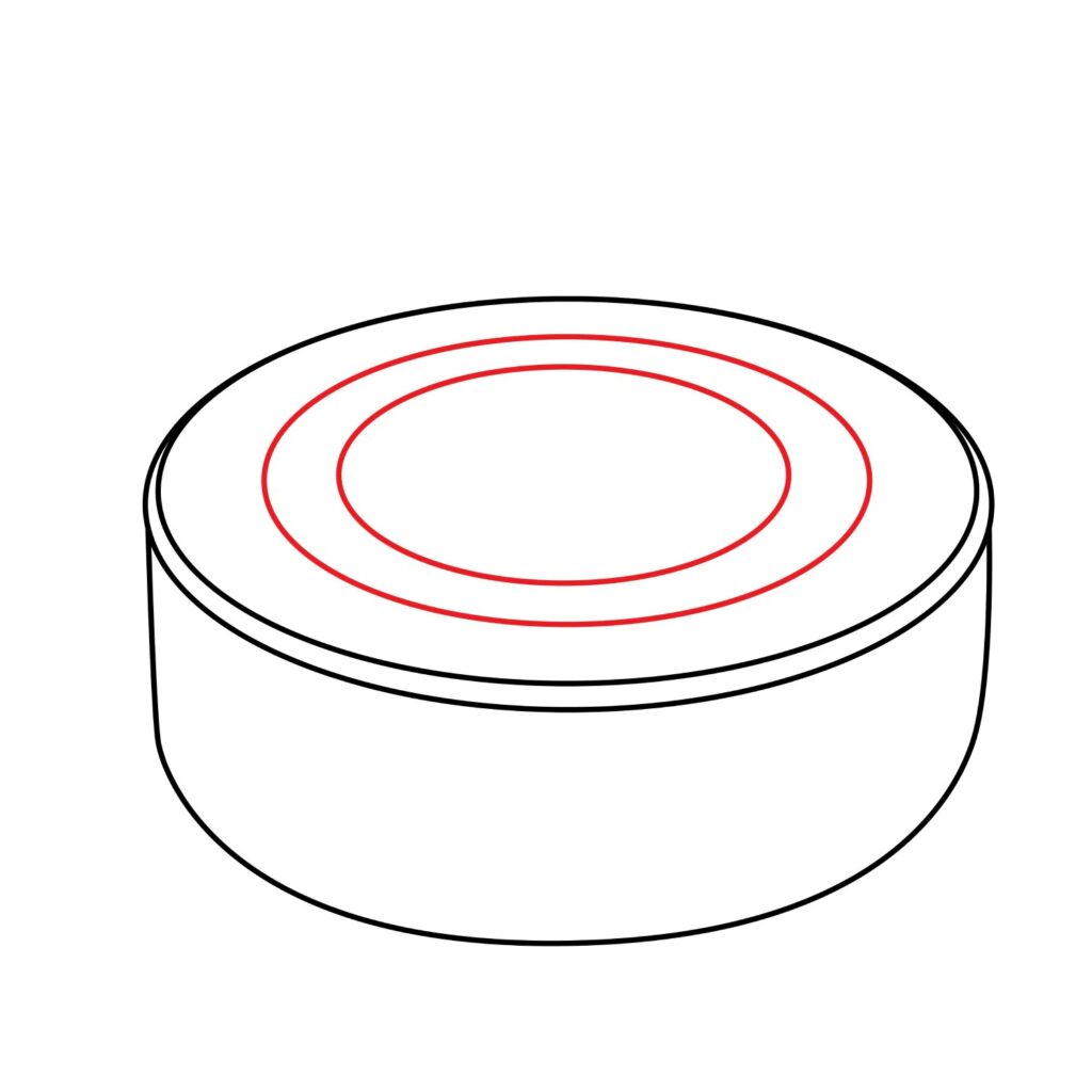 How to Draw an Ice Hockey Puck