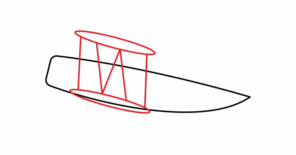How To Draw the wings of An Old Biplane And Monoplane