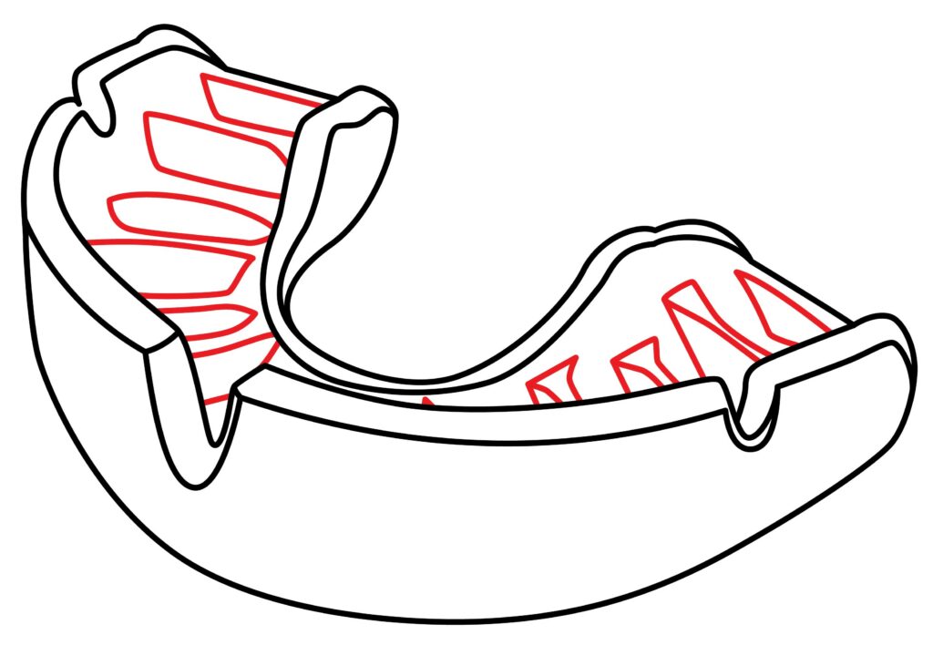 How To Draw A Rugby Mouthguard 